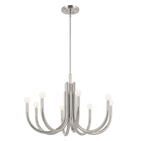Kichler Odensa Chandelier 8 Light in Black Finish Model: 52550BK