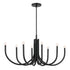 Kichler Odensa Oval Chandelier 8 Light in Black Finish Model: 52553BK