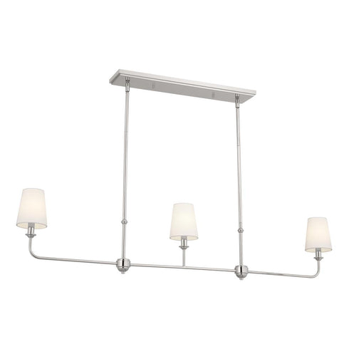 Kichler Pallas 3 Light Linear Chandelier Model: 52519BK