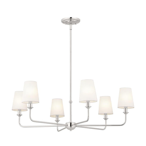Kichler Pallas 6 Light Chandelier Model: 52516BK