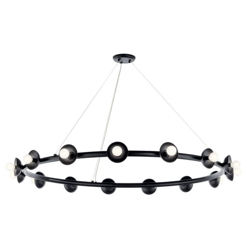 Kichler Palta Chandelier 15 Light in Black Finish Model: 52644BK
