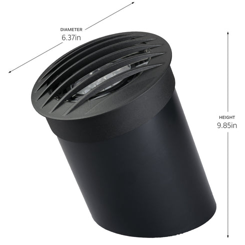 Kichler PAR 36 Well Rockguard in Black Brass Finish Model: 15508BKB