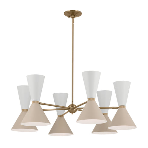 Kichler Phix Chandelier 12 Light in Champagne Bronze Finish Model: 52566CPZBK