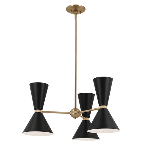 Kichler Phix Chandelier 6 Light in Champagne Bronze Finish Model: 52565CPZBK