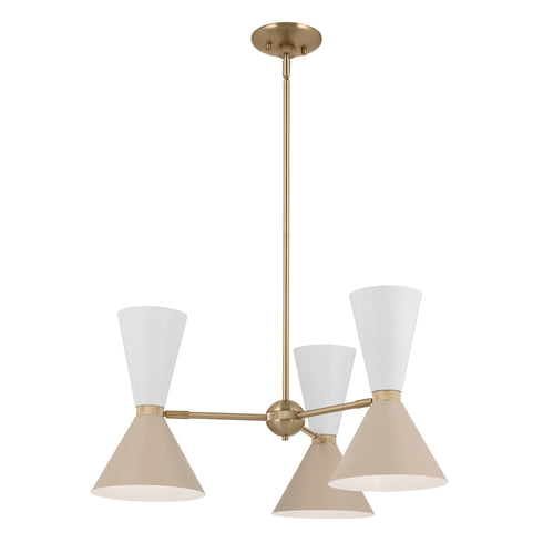 Kichler Phix Chandelier 6 Light in Champagne Bronze Finish Model: 52565CPZGRG