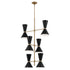 Kichler Phix Foyer Chandelier 12 Light in Champagne Bronze Finish Model: 52568CPZBK
