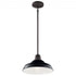 Kichler Pier 1 Light Outdoor Pendan Semi Flush Model: 49992BK