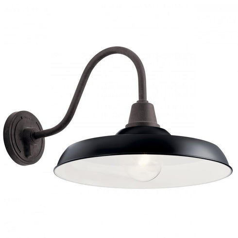 Kichler Pier 1 Light Outdoor Wall Model: 49991BK