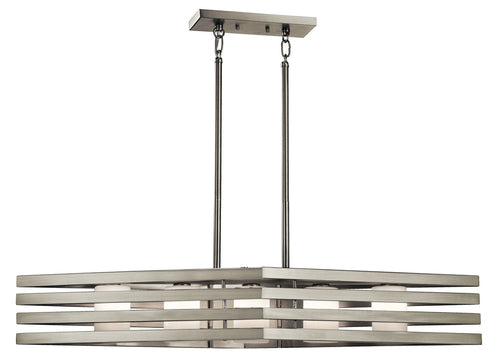 Kichler Realta 5 Light Linear Chandelier Halogen Model: 43687NI