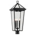 Kichler Regence Outdoor Post Light 3 Light in Black Textured Finish Model: 59129BKT