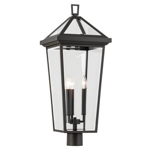 Kichler Regence Outdoor Post Light 3 Light in Black Textured Finish Model: 59129BKT