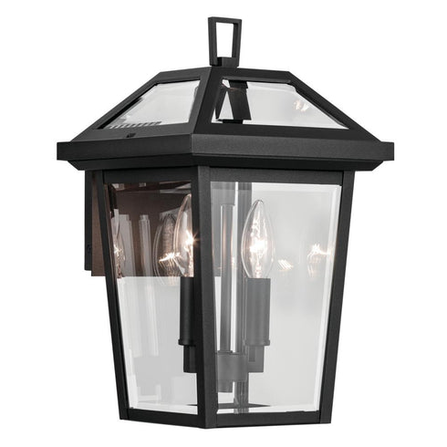 Kichler Regence Outdoor Wall 2 Light in Black Textured Finish Model: 59125BKT