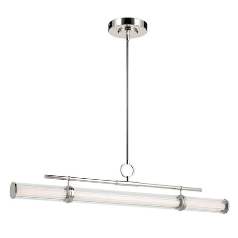 Kichler Riven Linear Chandelier Extra Large in Black Finish Model: 52753BKLED