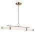 Kichler Riven Linear Chandelier Extra Large in Black Finish Model: 52753BKLED