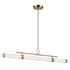 Kichler Riven Linear Chandelier Extra Large in Black Finish Model: 52754BKLED