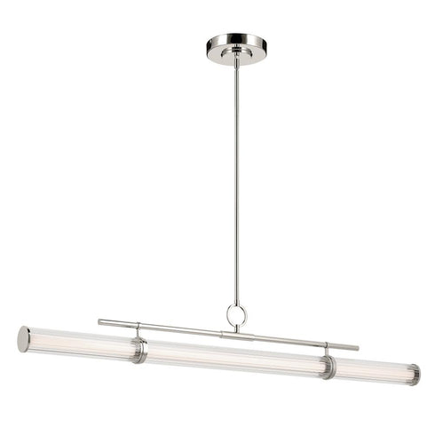 Kichler Riven Linear Chandelier Extra Large in Black Finish Model: 52754BKLED