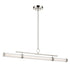 Kichler Riven Linear Chandelier Extra Large in Black Finish Model: 52754BKLED