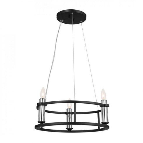 Kichler Rosalind 3 Light Mini Chandelier Model: 52493BK