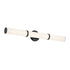 Kichler Rosh 32 Inch Bath Bar Large LED with White Glass in Black Model: 55189BKLED
