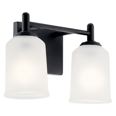 Kichler Shailene 12.5 Inch 2 Light Vanity Light With Model: 45573BK