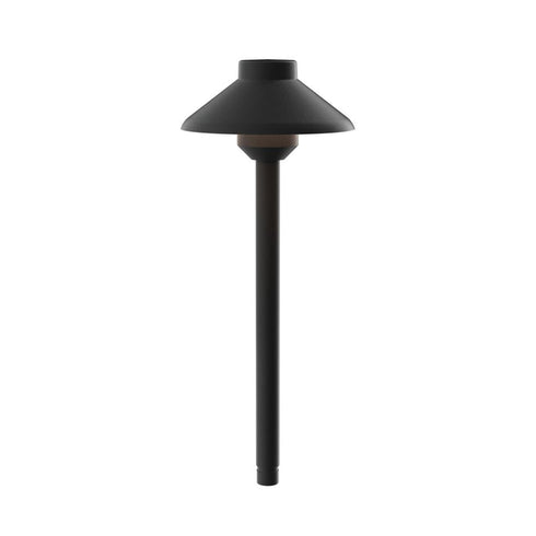 Kichler Short Stepped Dome 12v 3000k Path Light Model: 15821BKT30