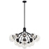 Kichler Silvarious Chandelier Convertible 16 Light in Black Finish Model: 52702BK