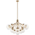 Kichler Silvarious Chandelier Convertible 16 Light in Black Finish Model: 52702BK
