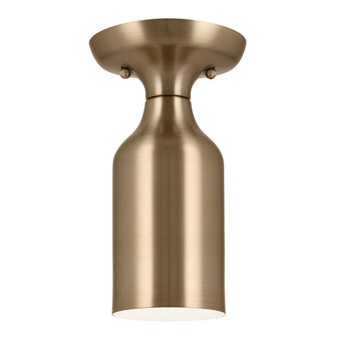 Kichler Sisu 9 Inch 1 Light Semi Flush In Black Model: 52598BK