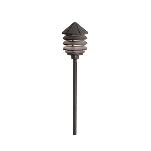Kichler Six Groove Path & Spread 1 Light 120v Model: 15205AZT