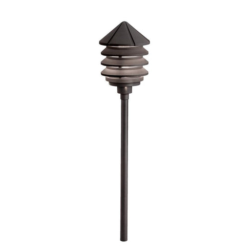 Kichler Six Groove Path & Spread 1 Light 12v Model: 15005AZT