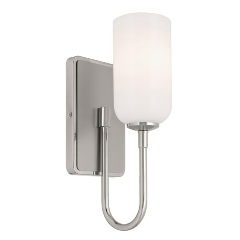 Kichler Solia 13.5 Inch 1 Light Wall Sconce With Opal Model: 55161NI
