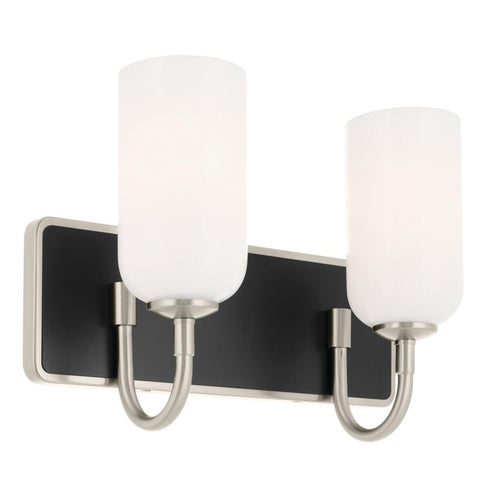 Kichler Solia Bath 2 Light in Brushed Nickel Finish Model: 55162NI