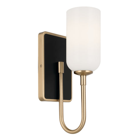 Kichler Solia Wall Sconce 1 Light in Champagne Bronze Finish Model: 55161CPZ