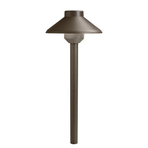 Kichler Stepped Dome 12v 2700k Path Light Textured Model: 15820AZT27