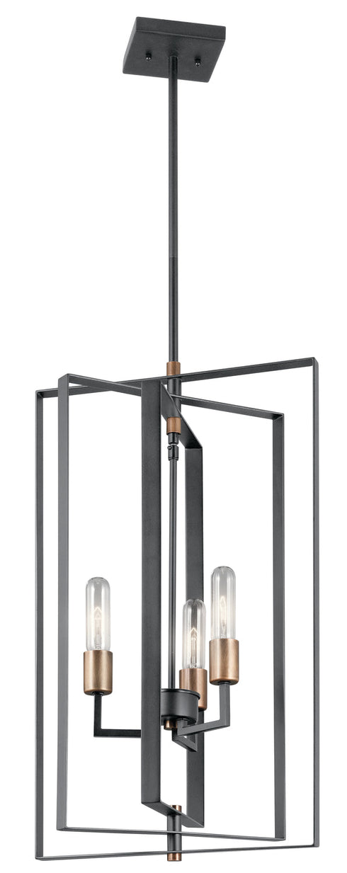 Kichler Taubert 3 Light Foyer Pendant Model: 43983BK