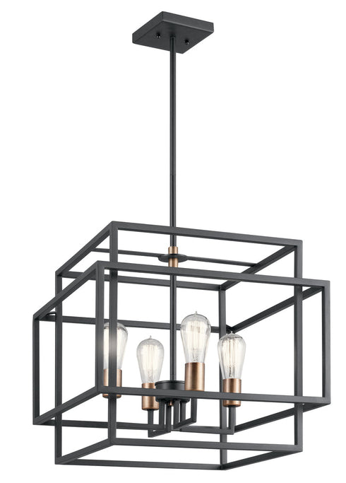 Kichler Taubert 4 Light Pendant Model: 43984BK