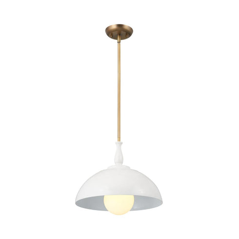 Kichler Thera 14 Inch 1 Light Pendant White Model: 52476WH