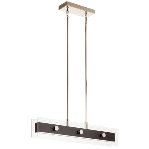 Kichler Tig LED Linear Chandelier Model: 44340WNWLED