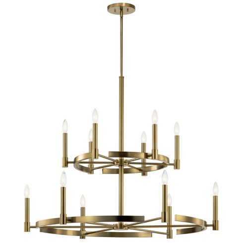 Kichler Tolani™ 12 Light Chandelier Brushed Model: 52428BNB