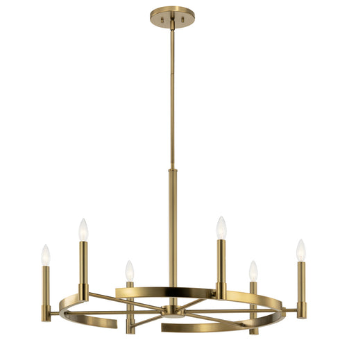 Kichler Tolani™ 6 Light Chandelier Brushed Model: 52427BNB
