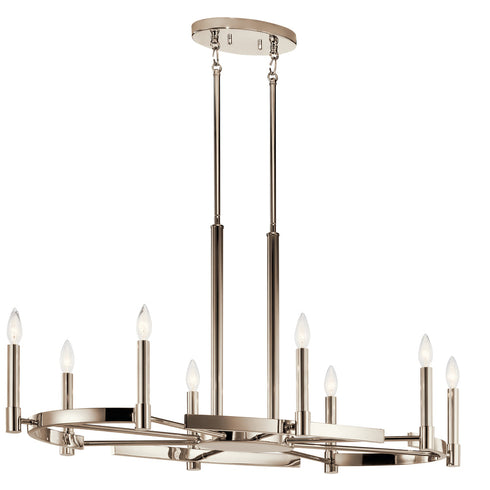 Kichler Tolani™ 8 Light Oval Chandelier Model: 52429PN
