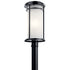 Kichler Toman 1 Light Outdoor Post Mt Model: 49690BK