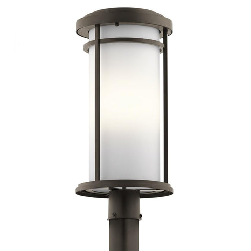 Kichler Toman 1 Light Outdoor Post Mt Model: 49690BK