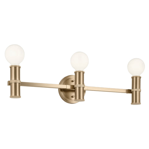 Kichler Torche 24.25 Inch 3 Light Vanity In Brushed Model: 55157NI