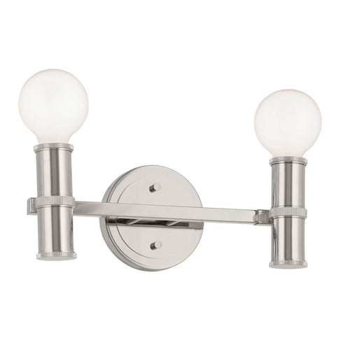 Kichler Torche Bath 2 Light in Brushed Nickel Finish Model: 55158NI