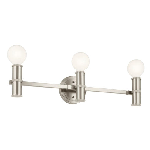 Kichler Torche Bath 3 Light in Brushed Nickel Finish Model: 55157NI
