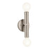 Kichler Torche Wall Sconce 2 Light in Brushed Nickel Finish Model: 55159NI