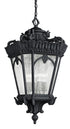 Kichler Tournai 4 Light Outdoor Pendant Model: 9564BKT