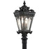 Kichler Tournai 4 Light Outdoor Post Mt Model: 9559BKT