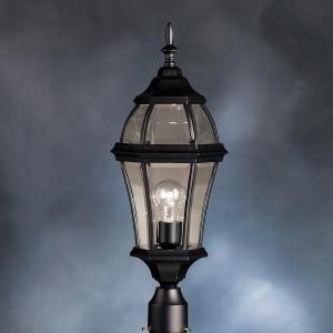 Kichler Townhouse 1 Light Outdoor Post Mt Model: 9992BK